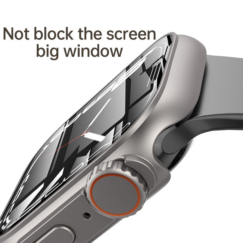 PHAEVOX™ UltraShield Watch Case — HD Tempered Glass Apple Watch Protection | Series 4–8 & SE