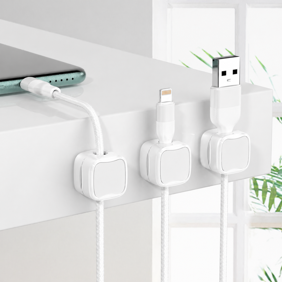 PHAEVOX™ Magnetic Cable Clips — Keep Every Cable in Its Place