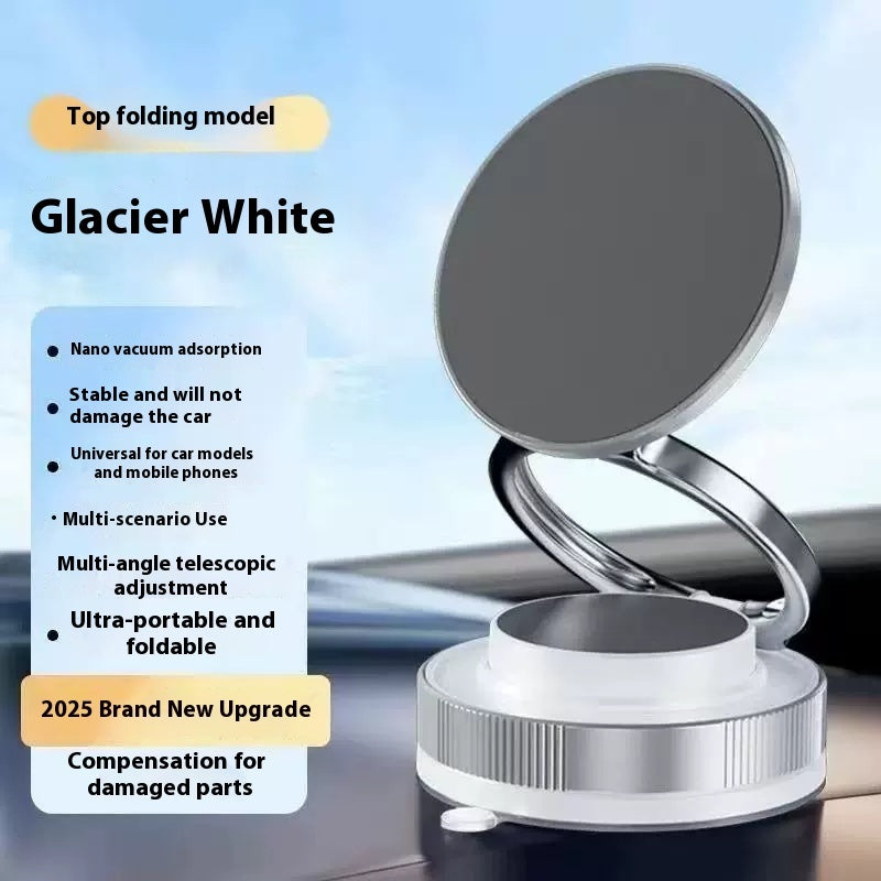 PHAEVOX™ VacuMount Pro — Vacuum Suction Magnetic Car Phone Holder | 360° Rotation | Dashboard & Windshield
