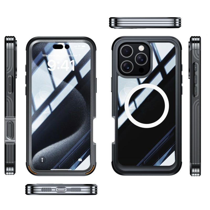 PHAEVOX™ MagClear Case — Clear MagSafe iPhone Case with Shockproof Hybrid Protection | iPhone 16 Series