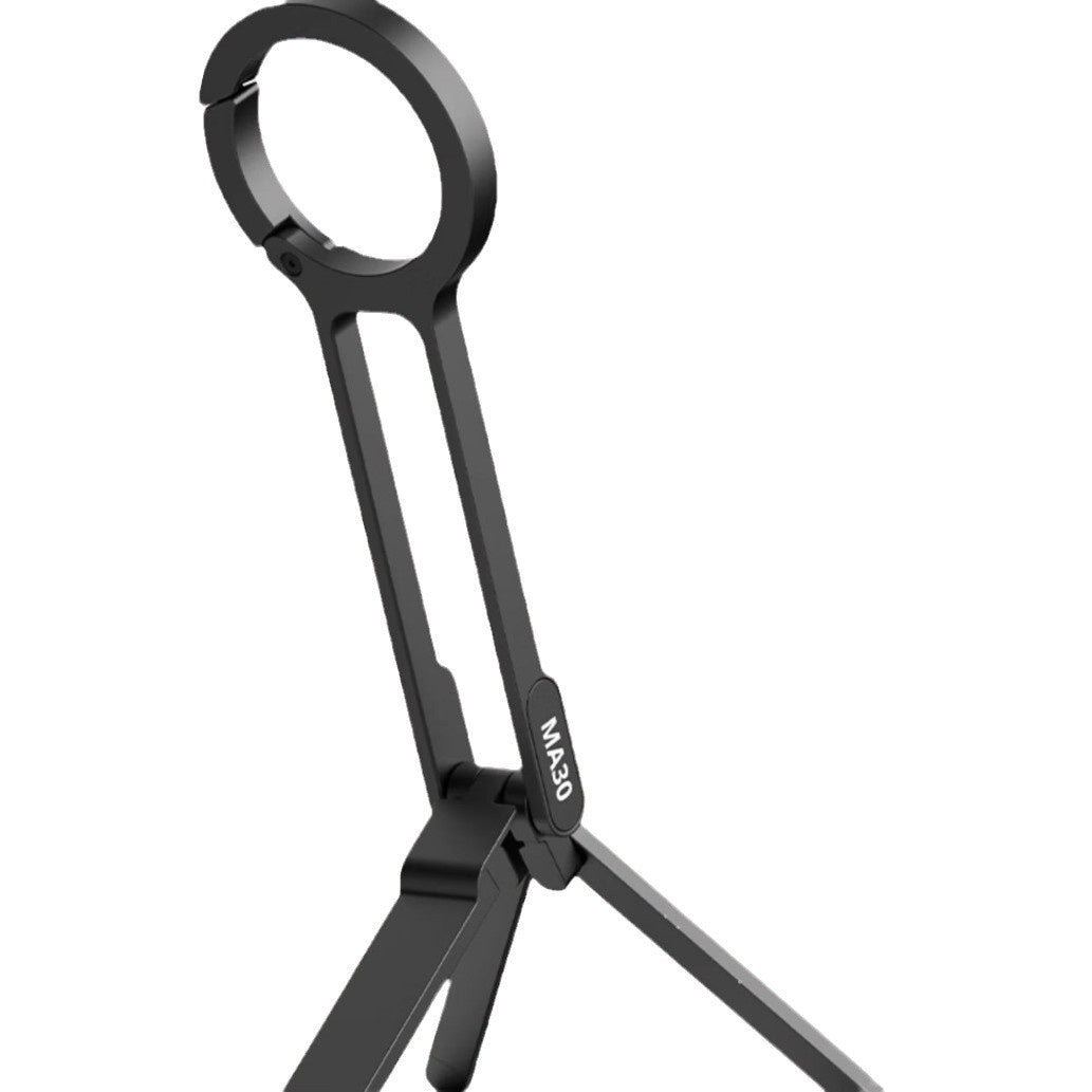 PHAEVOX™ CarabinerGrip MA30 — Aluminum Carabiner Phone Mount | Clip-On, Hands-Free | Universal Fit | Black