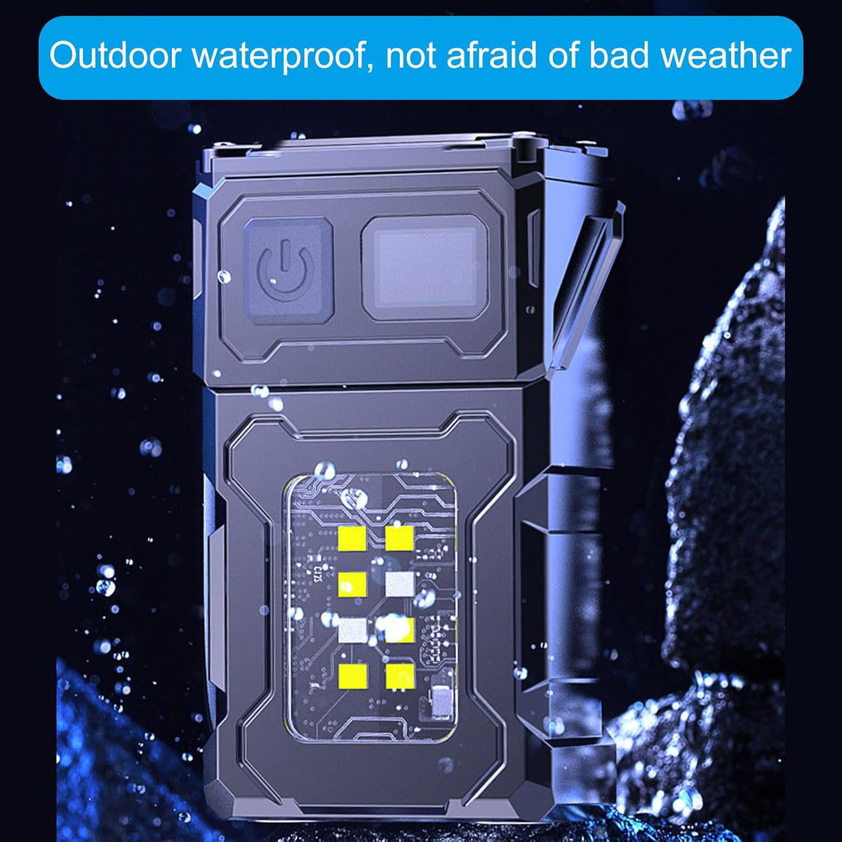 PHAEVOX™ Mini Keychain Flashlight — USB-C Rechargeable, Dual Light Source, Outdoor Ready