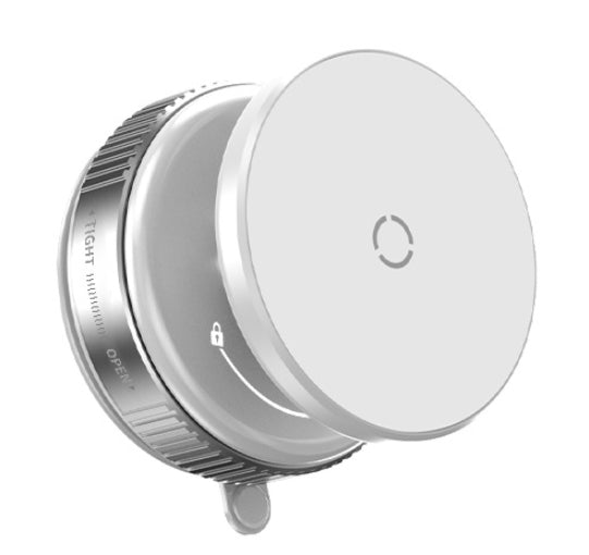 PHAEVOX™ VacuMount Elite — Premium Aluminum Magnetic Vacuum Car Phone Holder | 360° Anti-Shake Mount