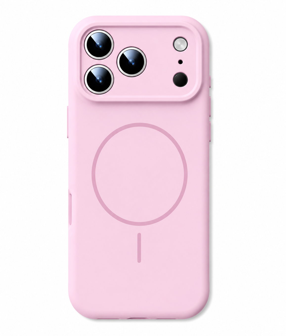 PHAEVOX™ Frosted Magnetic Liquid Silicone Case — MagSafe-Ready Soft Cover for iPhone 17