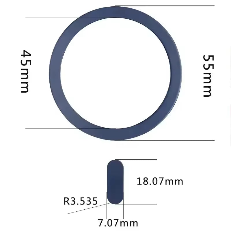 PHAEVOX™ MagRing Adapter — Magnetic Wireless Charging Ring | MagSafe-Compatible | 8 Colors