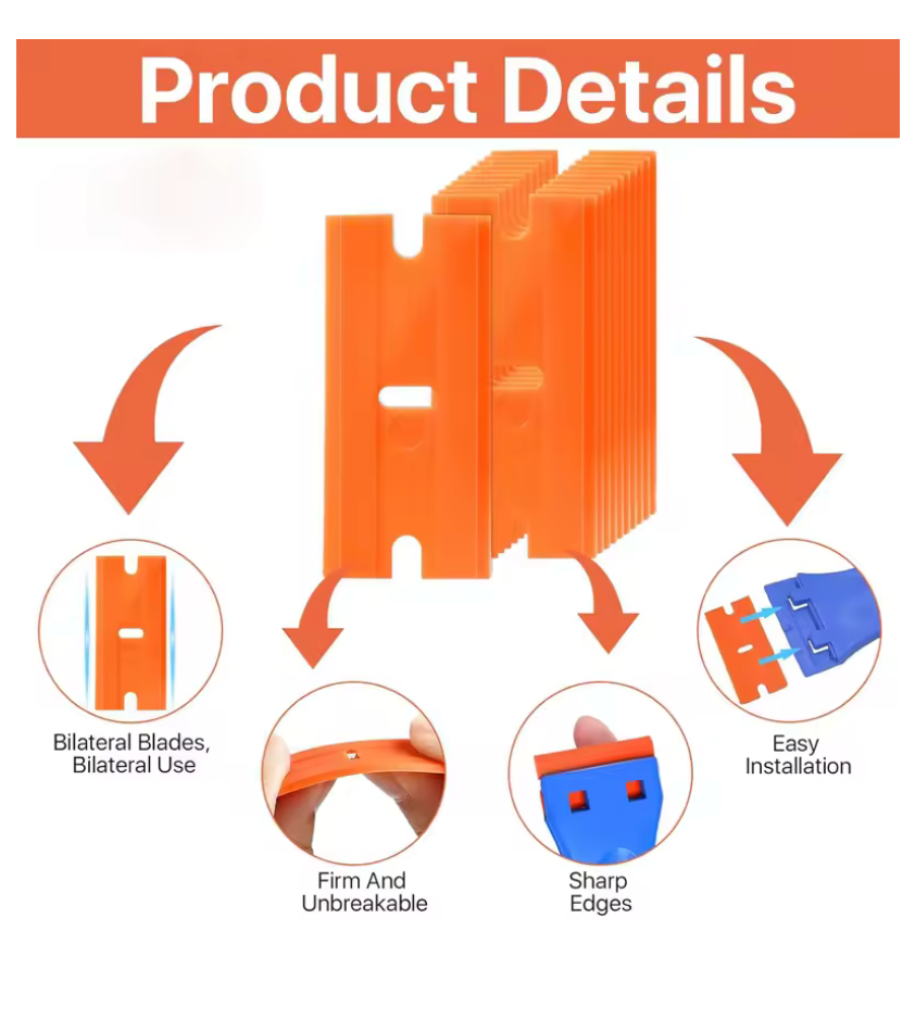 PHAEVOX™ ScrapePro — Glue & Film Removal Scraper | Plastic & Metal Blades | Single, Double & Telescopic | Phone, Glass & Tile
