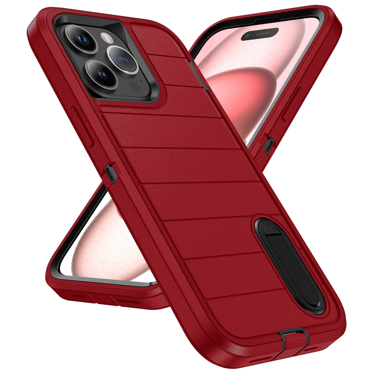 PHAEVOX™ ArmorStand Case — Shockproof iPhone Case with Built-In Kickstand | iPhone 11–16 Series | 4 Colors