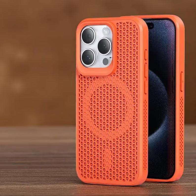 PHAEVOX™ HexShield Mag Case — Honeycomb Heat Dissipation