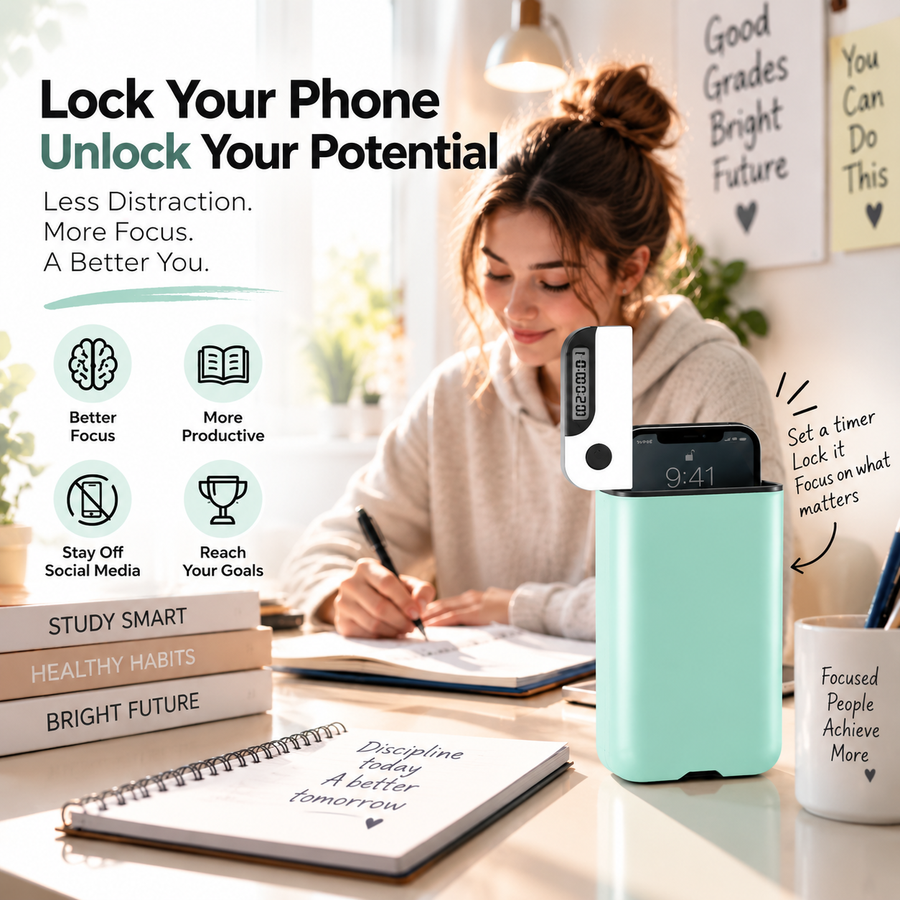 PHAEVOX™ FocusVault — The Phone Lock Box Built to Take Back Your Attention