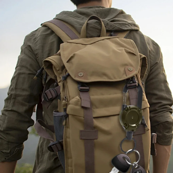 PHAEVOX™ SnapClip Retractable Buckle — Anti-Lost Key Ring in 4 Colors