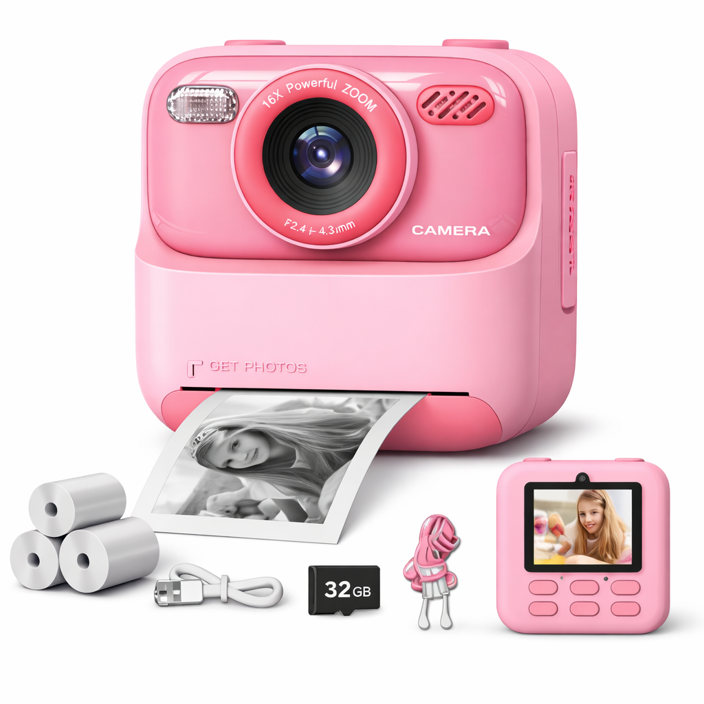 PHAEVOX™ SnapPrint Camera — Instant Print Camera for Kids | Snap, Print & Keep