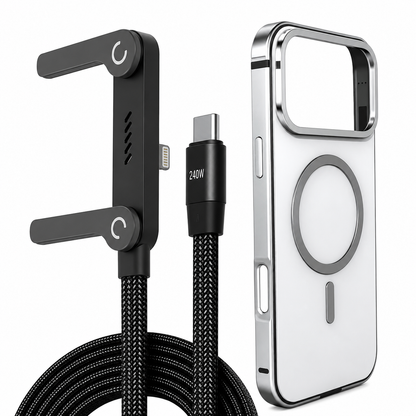 PHAEVOX™ Magnetic Metal Case & PowerStand Cable — 240W