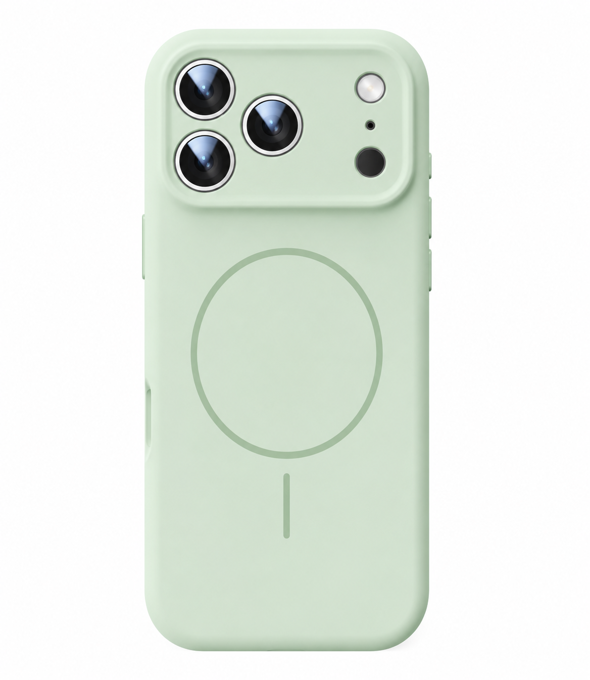 PHAEVOX™ Frosted Magnetic Liquid Silicone Case — MagSafe-Ready Soft Cover for iPhone 17