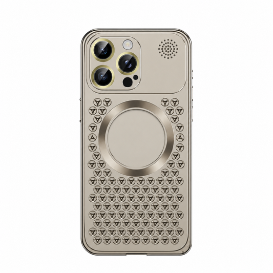 PHAEVOX™ TitanScent Case — Metal Mesh MagSafe Aromatherapy