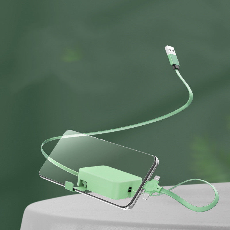 PHAEVOX™ 4-in-1 Retractable Cable — One Cable for Every Device, Zero Clutter