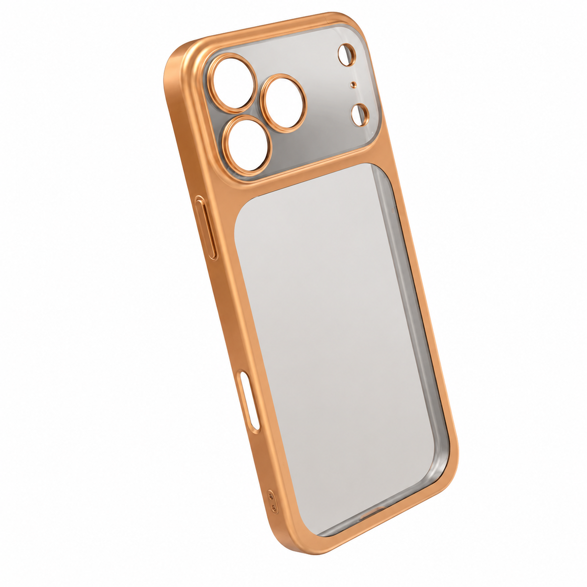 PHAEVOX™ ElectroFrost Case — Frosted Electroplated PC iPhone Case | Drop-Resistant, 5 Colors | iPhone 13 Pro–17 Pro Max