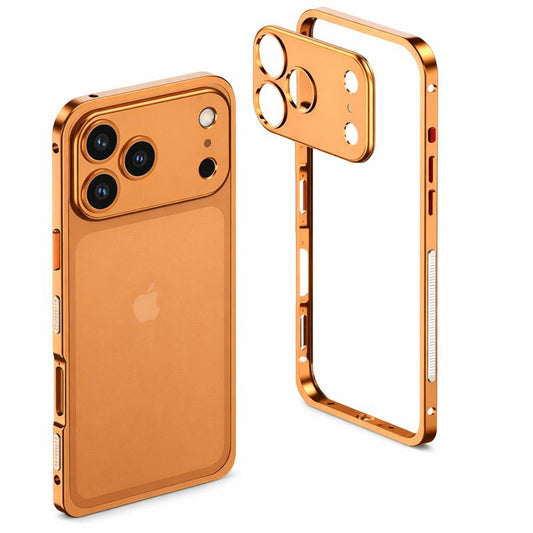 PHAEVOX AirFrame Magnetic Case — Ultra-Slim Aluminum Metal Frame iPhone Case | Magnetic Snap-On | Open Cooling Design | iPhone 12–17