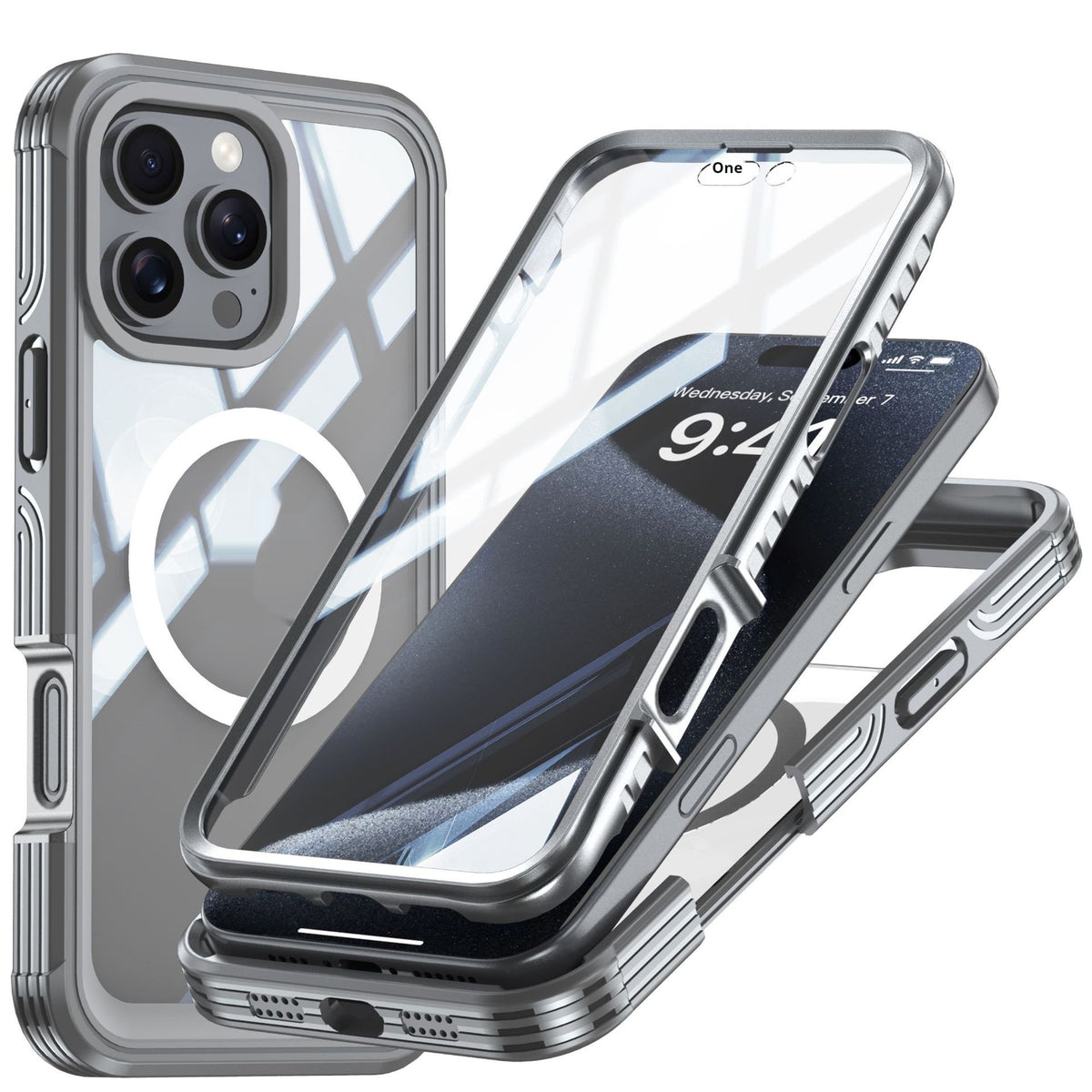 PHAEVOX™ MagClear Case — Clear MagSafe iPhone Case with Shockproof Hybrid Protection | iPhone 16 Series