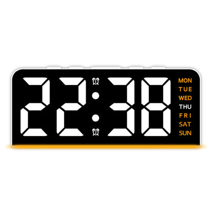 PHAEVOX™ GlowClock — LED Digital Alarm Clock | Dual-Mode, Ambient Night Light, Ultra-Clear Display