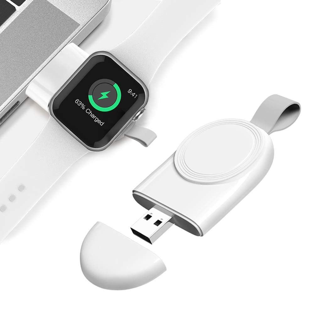 PHAEVOX™ WatchCharge Mini Pro — Portable Apple Watch Magnetic Charger & 1000mAh Power Bank | All Series | USB & Type-C
