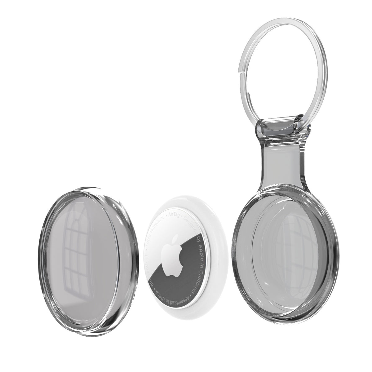 PHAEVOX™ AirShield Tag Case — TPU Keychain AirTag Holder | 9 Colors