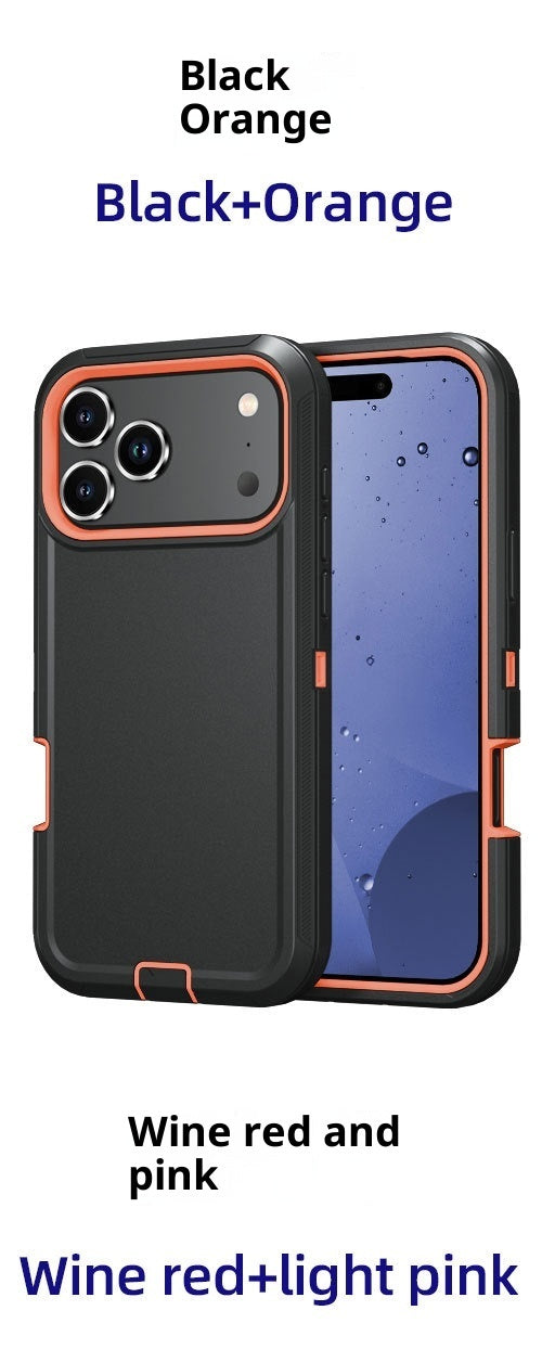 PHAEVOX™ StandGuard Case — Dual-Layer Shockproof iPhone Case with Built-In Kickstand | iPhone 17 Series | 20 Colors