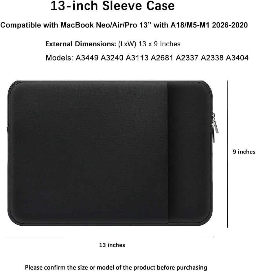 PHAEVOX™ SlimShield Sleeve — Canvas Laptop Sleeve | Shockproof | 11–16 Inch | 4 Colors