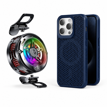 PHAEVOX™ AirFlow Cooling Fan & Cooling Heat-Dissipation MagSafe Case