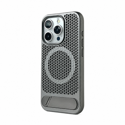 PHAEVOX™ MagGrip Vent Case — Magnetic Heat-Dissipating Bracket iPhone Case