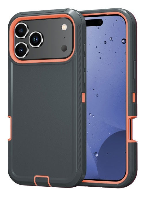 PHAEVOX™ StandGuard Case — Dual-Layer Shockproof iPhone Case with Built-In Kickstand | iPhone 17 Series | 20 Colors