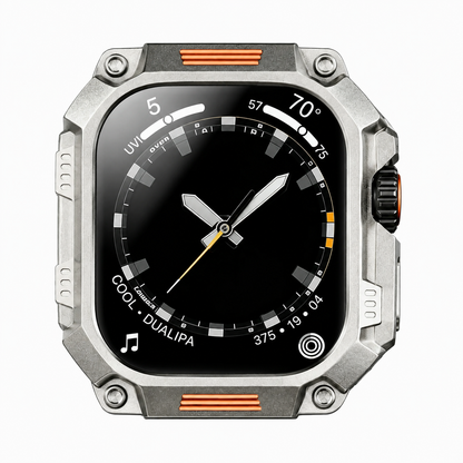 PHAEVOX™ ArmorWatch Ultra — Titanium Metal Case for Apple Watch