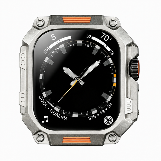 PHAEVOX™ ArmorWatch Ultra — Titanium Metal Case for Apple Watch