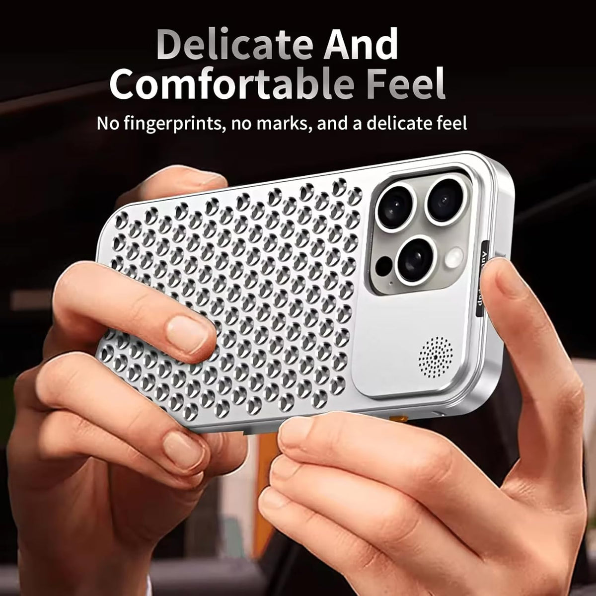 PHAEVOX™ TitanCase — Aluminum Metal iPhone Case | CNC-Machined | Desert Gold, Titanium Gray & Black | iPhone 12–16 Pro Max