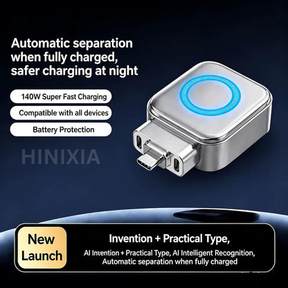 PHAEVOX™ X01 Charge Separator — 120W USB-C Auto-Disconnect Cable