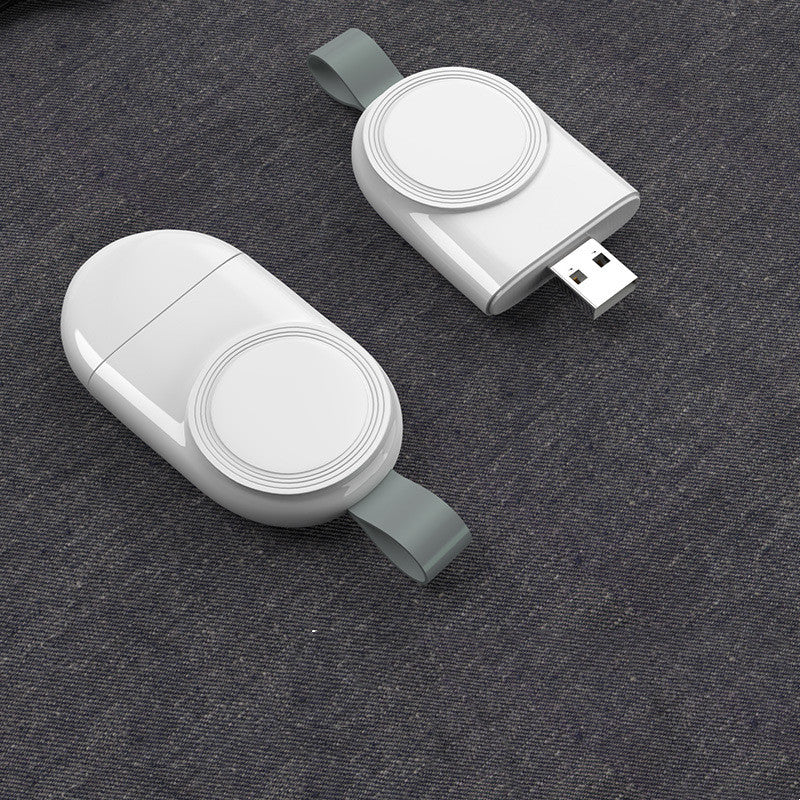 PHAEVOX™ WatchCharge Mini Pro — Portable Apple Watch Magnetic Charger & 1000mAh Power Bank | All Series | USB & Type-C