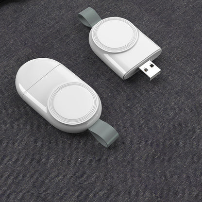 PHAEVOX™ WatchCharge Mini Pro — Portable Apple Watch Magnetic Charger & 1000mAh Power Bank | All Series | USB & Type-C