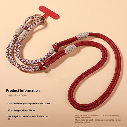 PHAEVOX™ Crossbody Phone Lanyard — Adjustable Wrist Strap, Handmade Polyester, Unisex