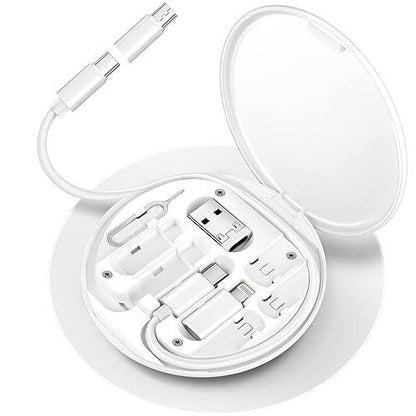 PHAEVOX™ Multifunctional Cable Organizer — Desk Storage Box with Phone Holder