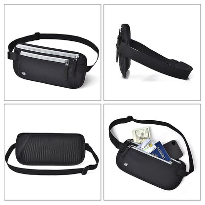 PHAEVOX™ StealthPack — RFID-Blocking Waterproof Waist Bag | Passport & Phone Travel Bag