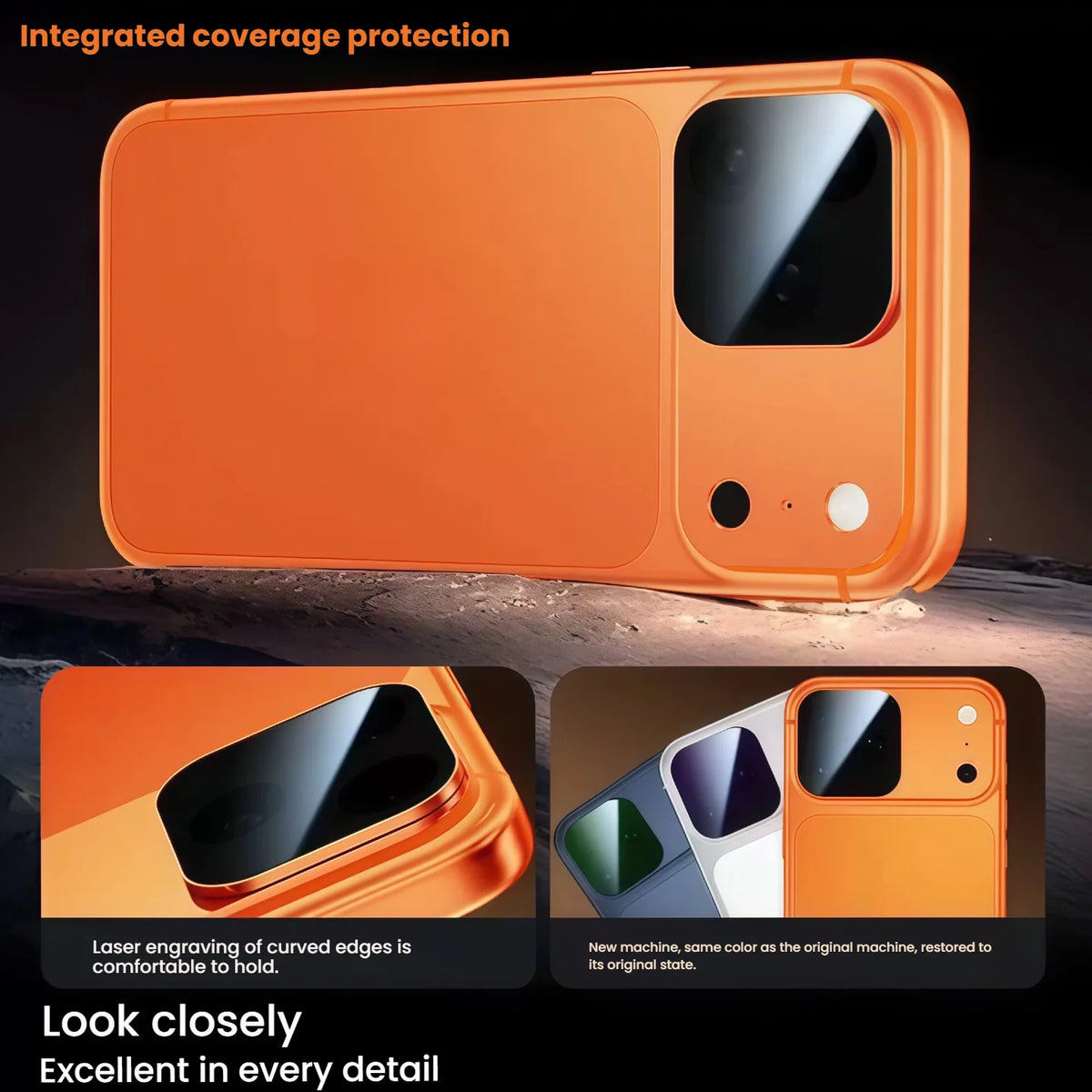 PHAEVOX™ ARShield — Anti-Glare AR Screen Protector for iPhone 17 Pro & Pro Max | Magnetic | Silver, Orange, Blue