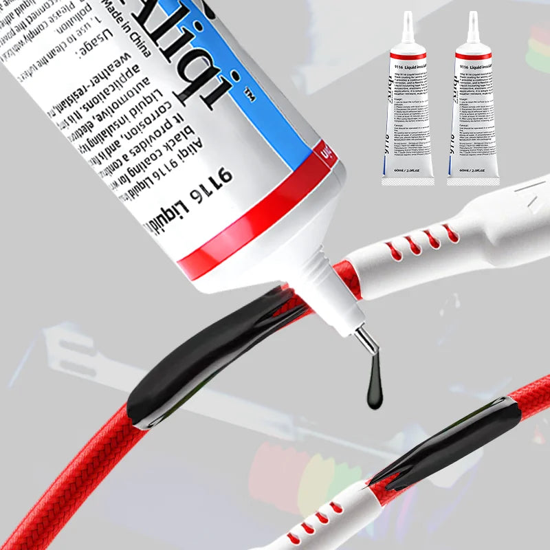 PHAEVOX™ SealCoat — Liquid Electrical Tape & Rubber Insulating Sealant | Waterproof, UV Resistant | 15ml & 60ml