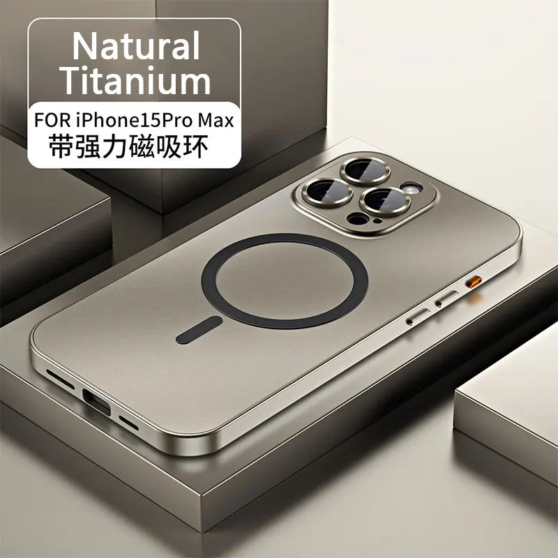 PHAEVOX™ MagFrame Pro — MagSafe Aluminum Alloy Frame iPhone Case | PC Back | 8 Colors | iPhone 13–18 Series