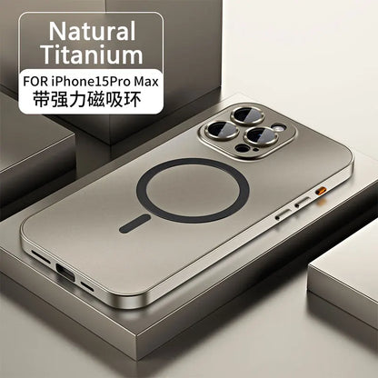 PHAEVOX™ MagFrame Pro — MagSafe Aluminum Alloy Frame iPhone Case | PC Back | 8 Colors | iPhone 13–18 Series