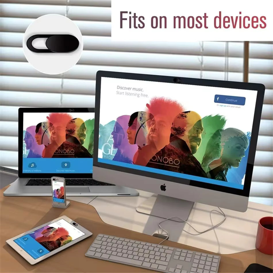 PHAEVOX™ CamShield — Camera Privacy Cover for Phone, Laptop & Computer | Plastic & Metal | Multi-Pack