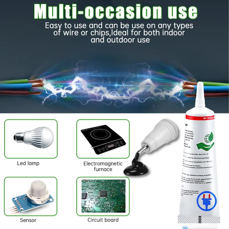 PHAEVOX™ SealCoat — Liquid Electrical Tape & Rubber Insulating Sealant | Waterproof, UV Resistant | 15ml & 60ml
