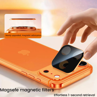 PHAEVOX™ ARShield — Anti-Glare AR Screen Protector for iPhone 17 Pro & Pro Max | Magnetic | Silver, Orange, Blue