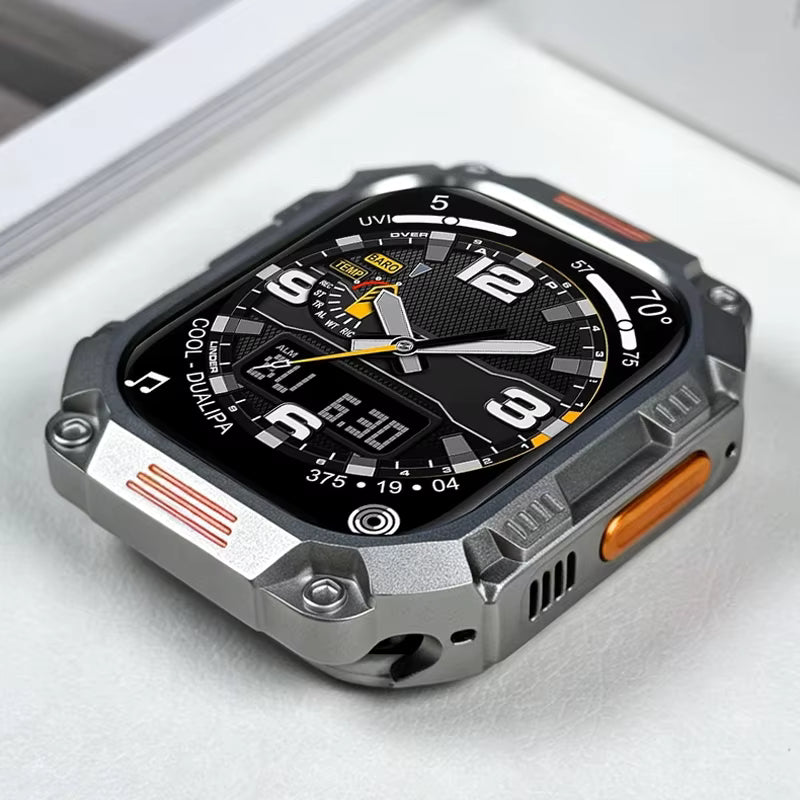 PHAEVOX™ ArmorWatch Ultra — Titanium Metal Case for Apple Watch