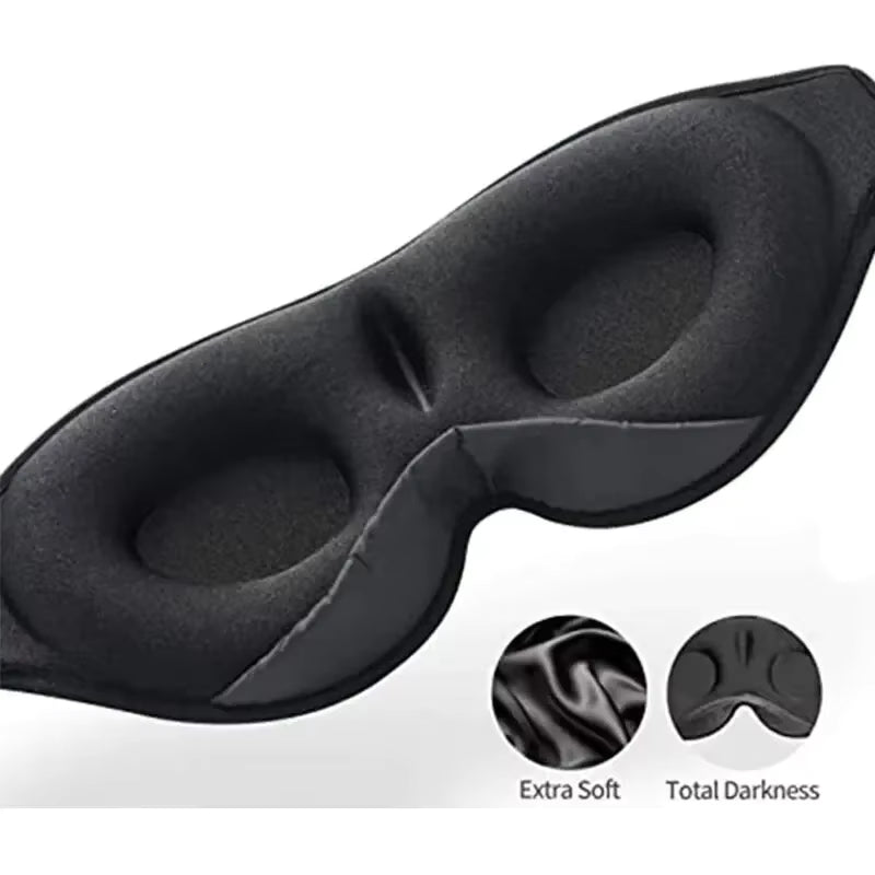 Bluetooth Sleep Eye Mask — 3D Contoured with Wireless Music