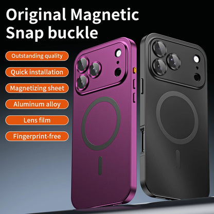 PHAEVOX™ MagFrame Pro — MagSafe Aluminum Alloy Frame iPhone Case | PC Back | 8 Colors | iPhone 13–18 Series