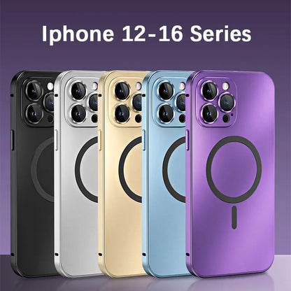 PHAEVOX™ MagFrame Pro — MagSafe Aluminum Alloy Frame iPhone Case | PC Back | 8 Colors | iPhone 13–18 Series